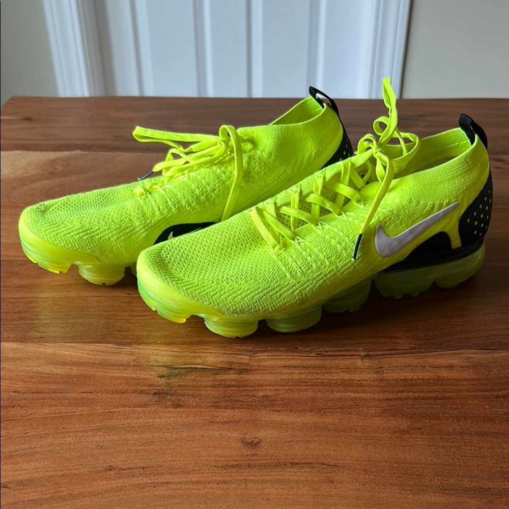 Nike Neon Yellow Vapormax Sneakers